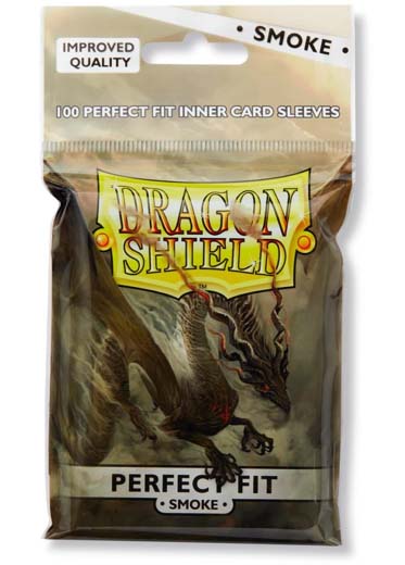 Dragon Shield: Perfect Fit Toploader Sleeves (100, Smoke)