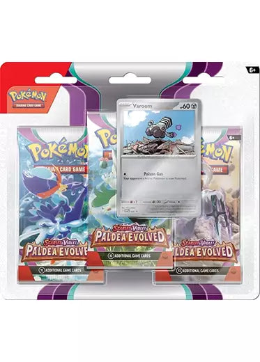 Pokemon TCG: Paldea Evolved - 3 Pack Blister Varoom