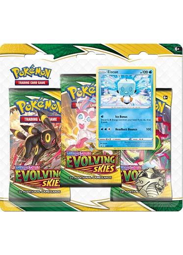 Pokemon TCG: Sword & Shield 7 Evolving Skies - 3 Pack Blister Eiscue