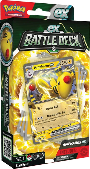 Magic Madhouse product image of the Pokémon ex Battle Deck featuring Ampharos ex