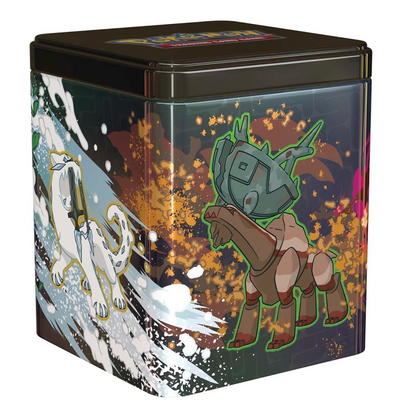 Pokémon TCG Stacking Tin featuring the Treasures of Ruin