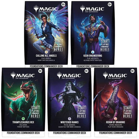 MTG: Reality Fracture - Foundations Starter Commander Deck Set of 5 (PRE-ORDER)