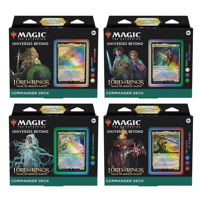 MTG Universes Beyond: Lord Of The Rings: Tales of Middle Earth - Commander Deck - Set of 4