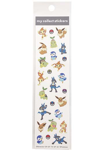 Pokemon Accessories: Generation 4 Starter - Sticker Sheet
