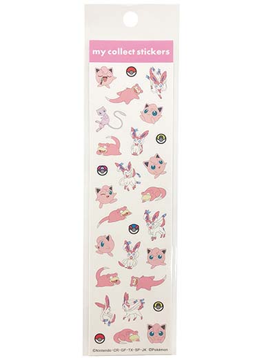 Pokemon Accessories: Mew, Sylveon, Jigglepuff - Sticker Sheet