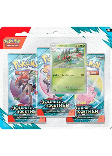 Pokemon TCG: Journey Together - 3-Pack Blister Yanmega/Scrafty