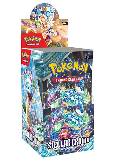 Pokemon TCG: Stellar Crown - Half Booster Box (18 Packs)