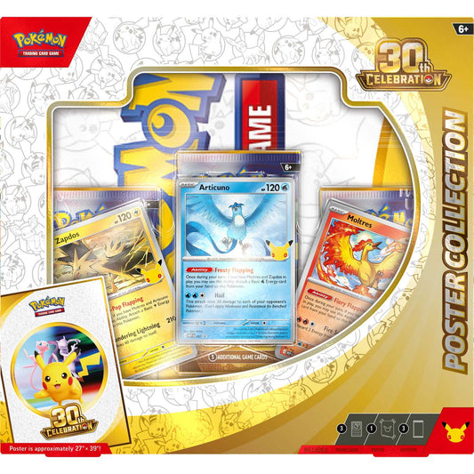 Official Asmodee image of the Pokémon TCG Poster Collection 30th Celebration