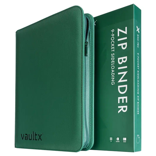 Vault X: Metallic Green Exo-Tec Zip Binder