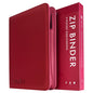 Vault X: Metallic Red Exo-Tec Zip Binder